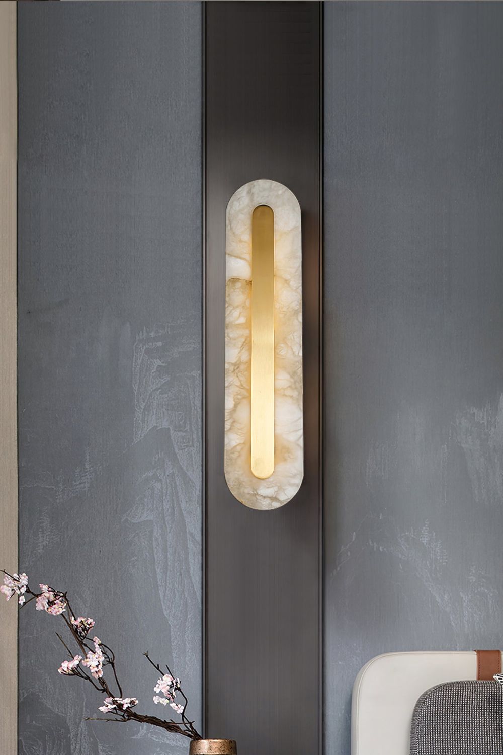 Marble Rounded Wall Light
