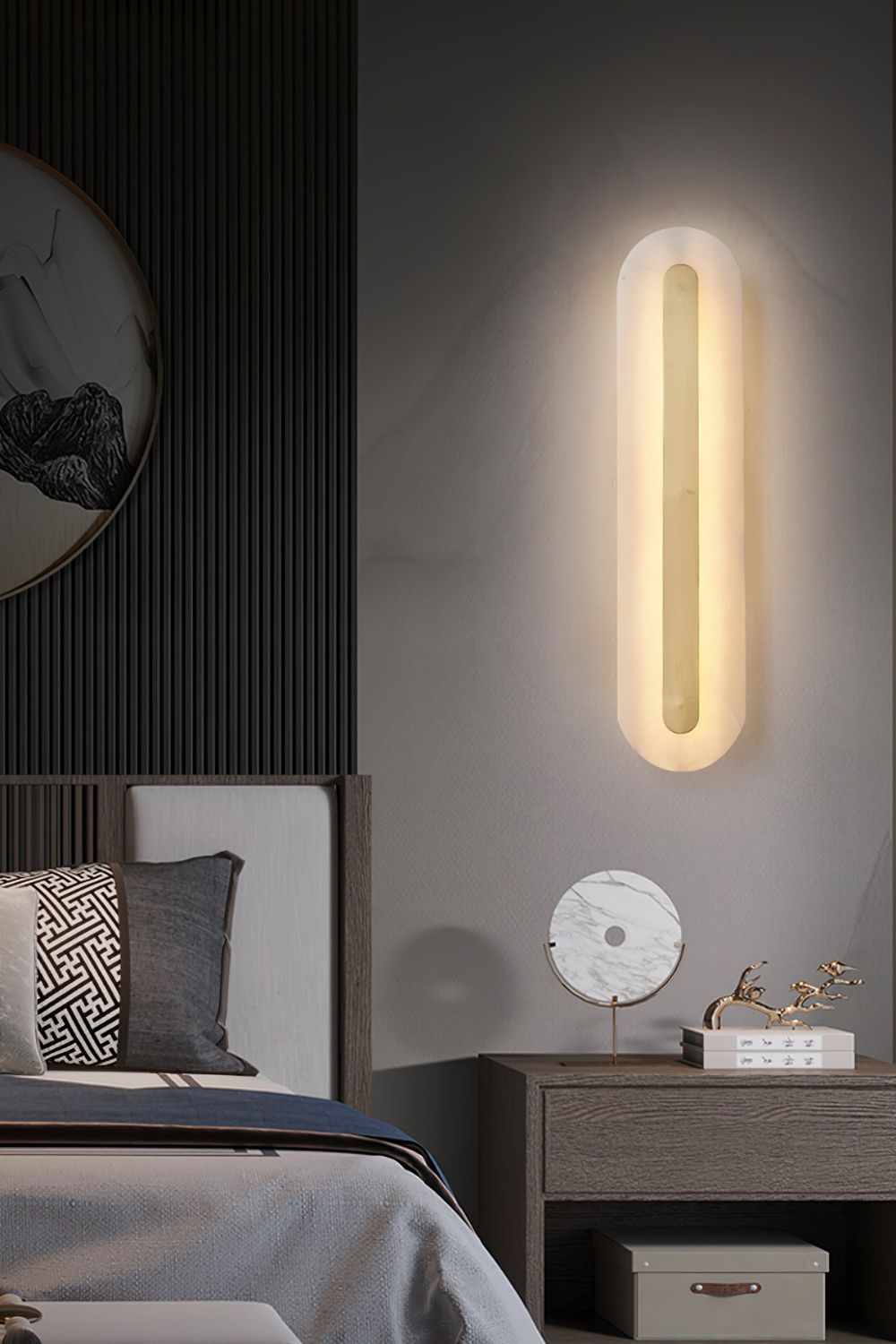 Marble Rounded Wall Light