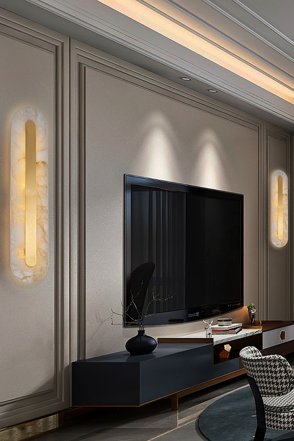Marble Rounded Wall Light