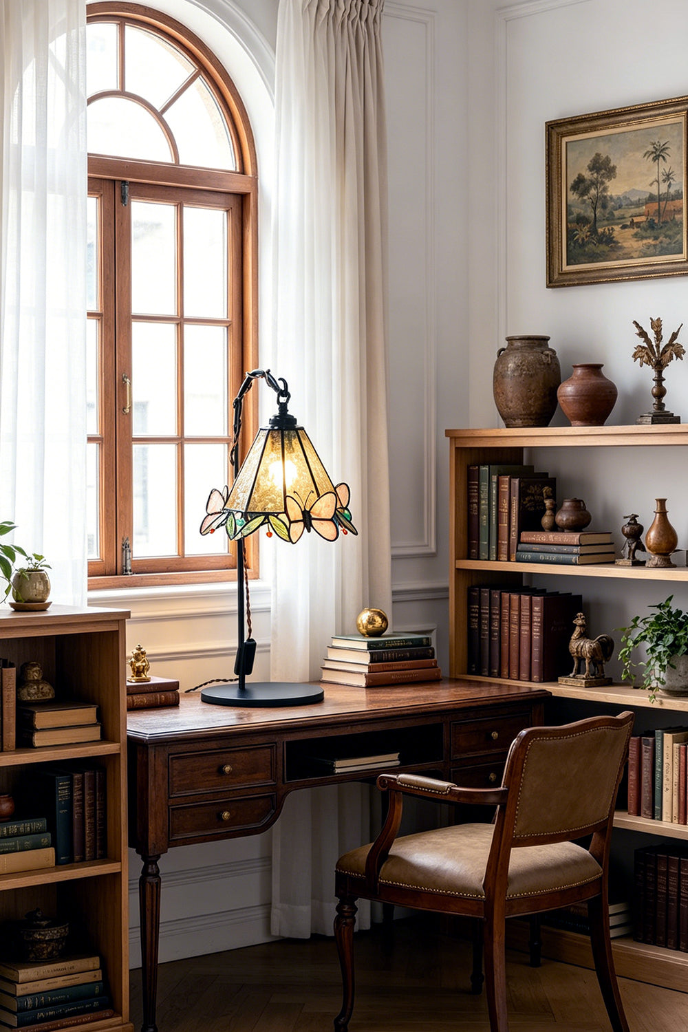 Mariposa Stained Glass Table Lamp