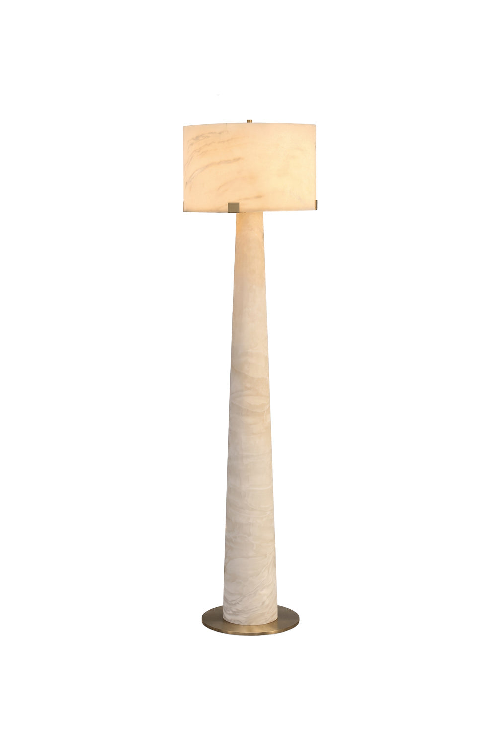 Meridian Column Alabaster Floor Lamp