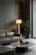 Meridian Column Alabaster Floor Lamp