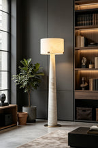 Meridian Column Alabaster Floor Lamp