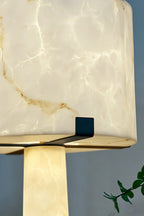 Meridian Column Alabaster Floor Lamp