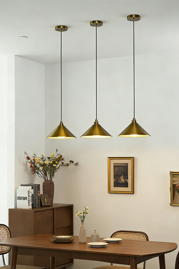Metal Cone Pendant Light