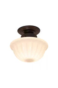 Milk Glass Ceiling Light