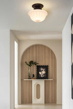 Milk Glass Ceiling Light