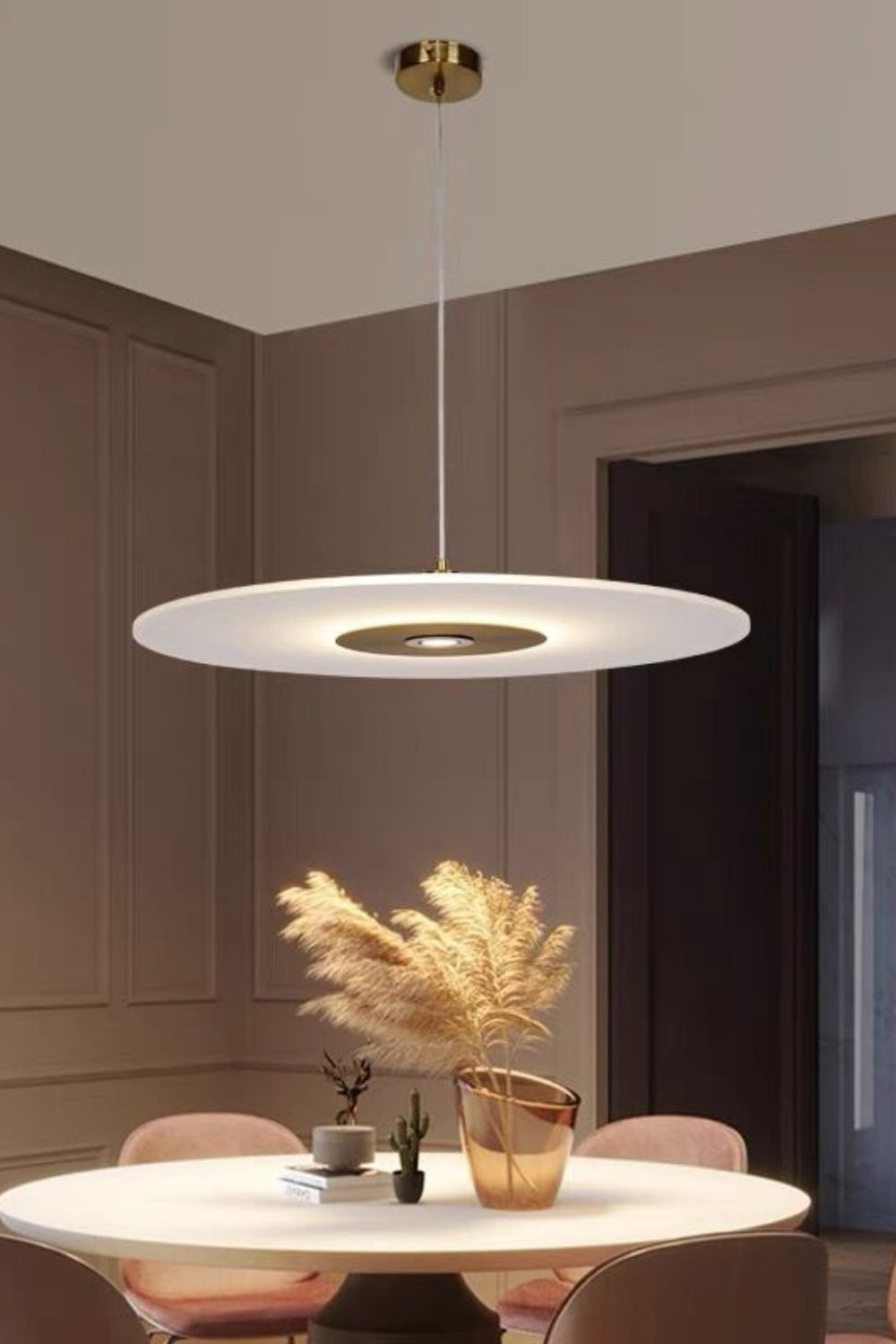 Minimalist Disc Pendant Light