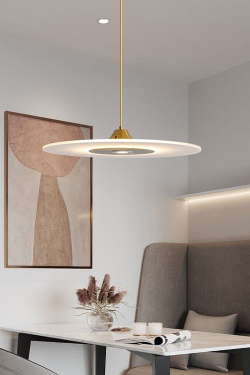 Minimalist Disc Pendant Light