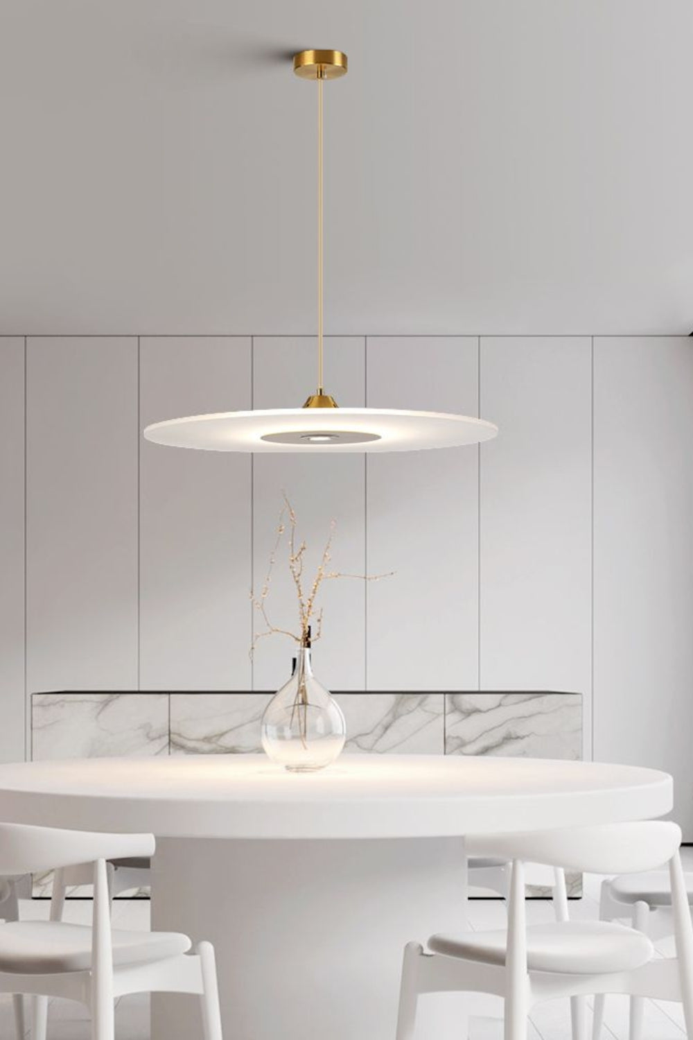 Minimalist Disc Pendant Light