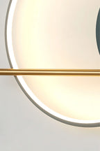 Modern Linear Double Circle Wall Light