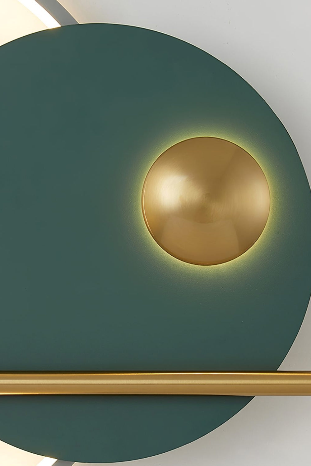 Modern Linear Double Circle Wall Light