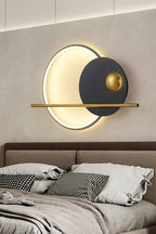 Modern Linear Double Circle Wall Light