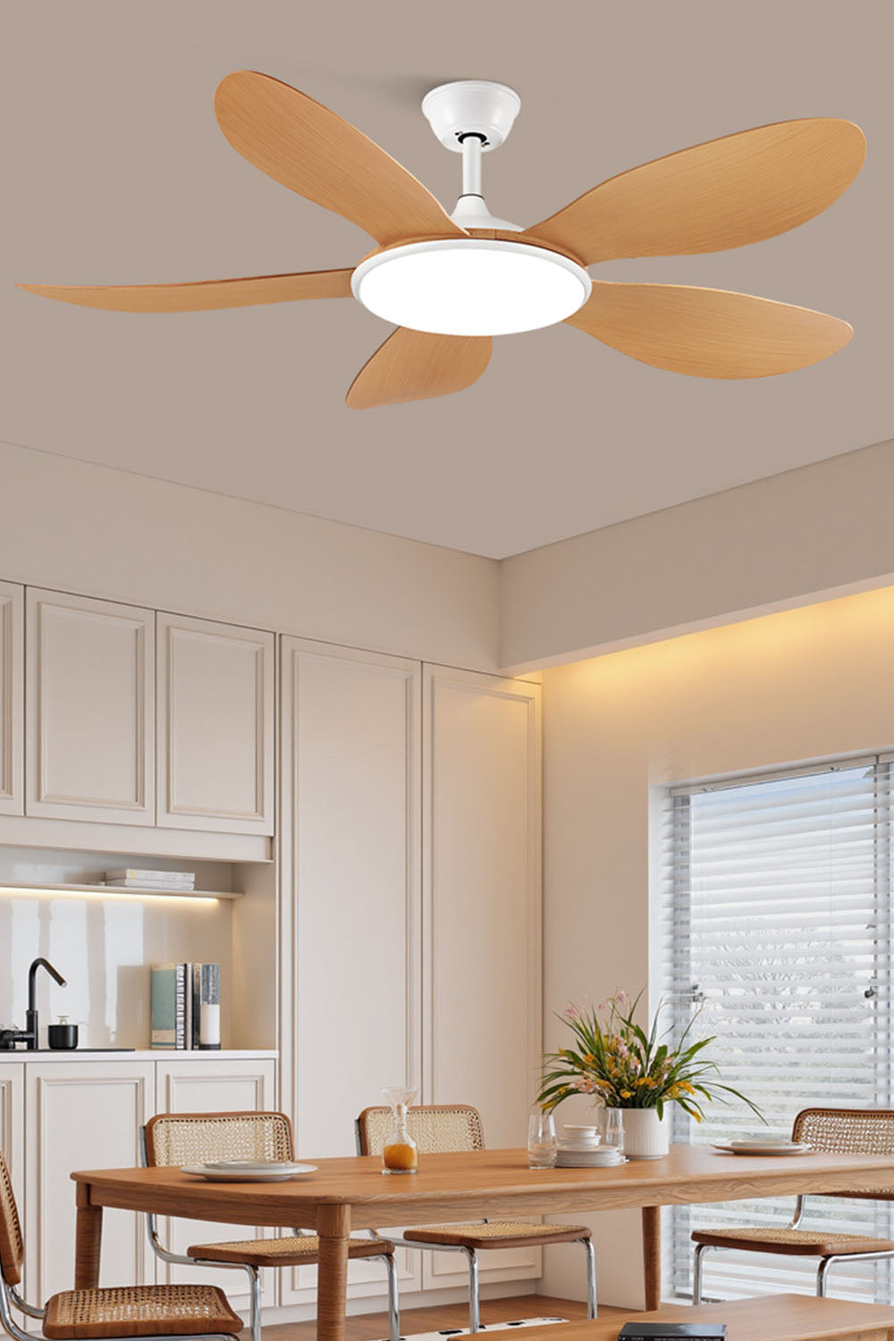 Modern Wooden Ceiling Fan Light