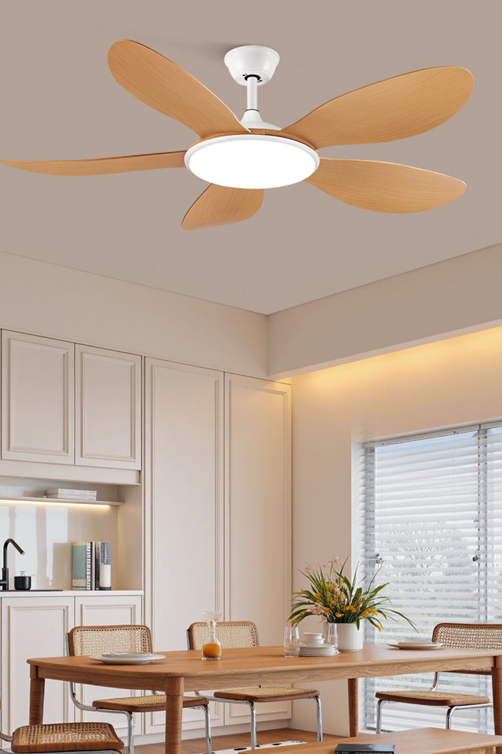 Modern Wooden Ceiling Fan Light