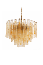 Molten Amber Glass Chandelier