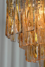 Molten Amber Glass Chandelier