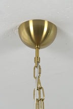 Molten Amber Glass Chandelier