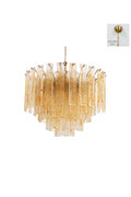Molten Amber Glass Chandelier