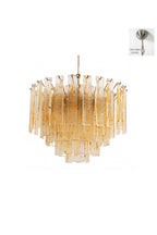 Molten Amber Glass Chandelier