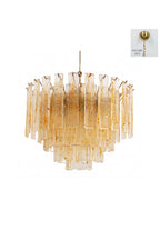 Molten Amber Glass Chandelier