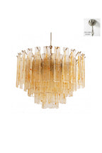 Molten Amber Glass Chandelier