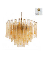 Molten Amber Glass Chandelier