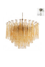 Molten Amber Glass Chandelier