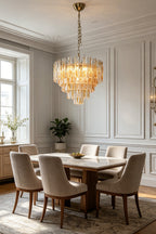 Molten Amber Glass Chandelier