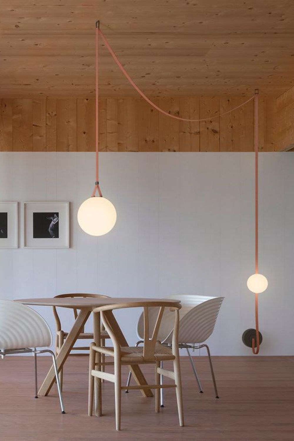 Multiple Belt Art Pendant Light