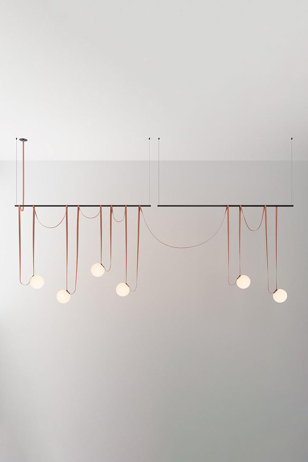 Multiple Belt Art Pendant Light