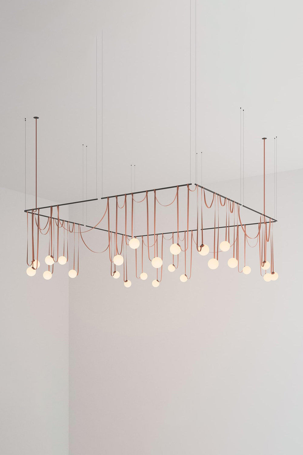 Multiple Belt Art Pendant Light