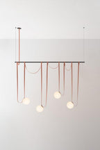 Multiple Belt Art Pendant Light