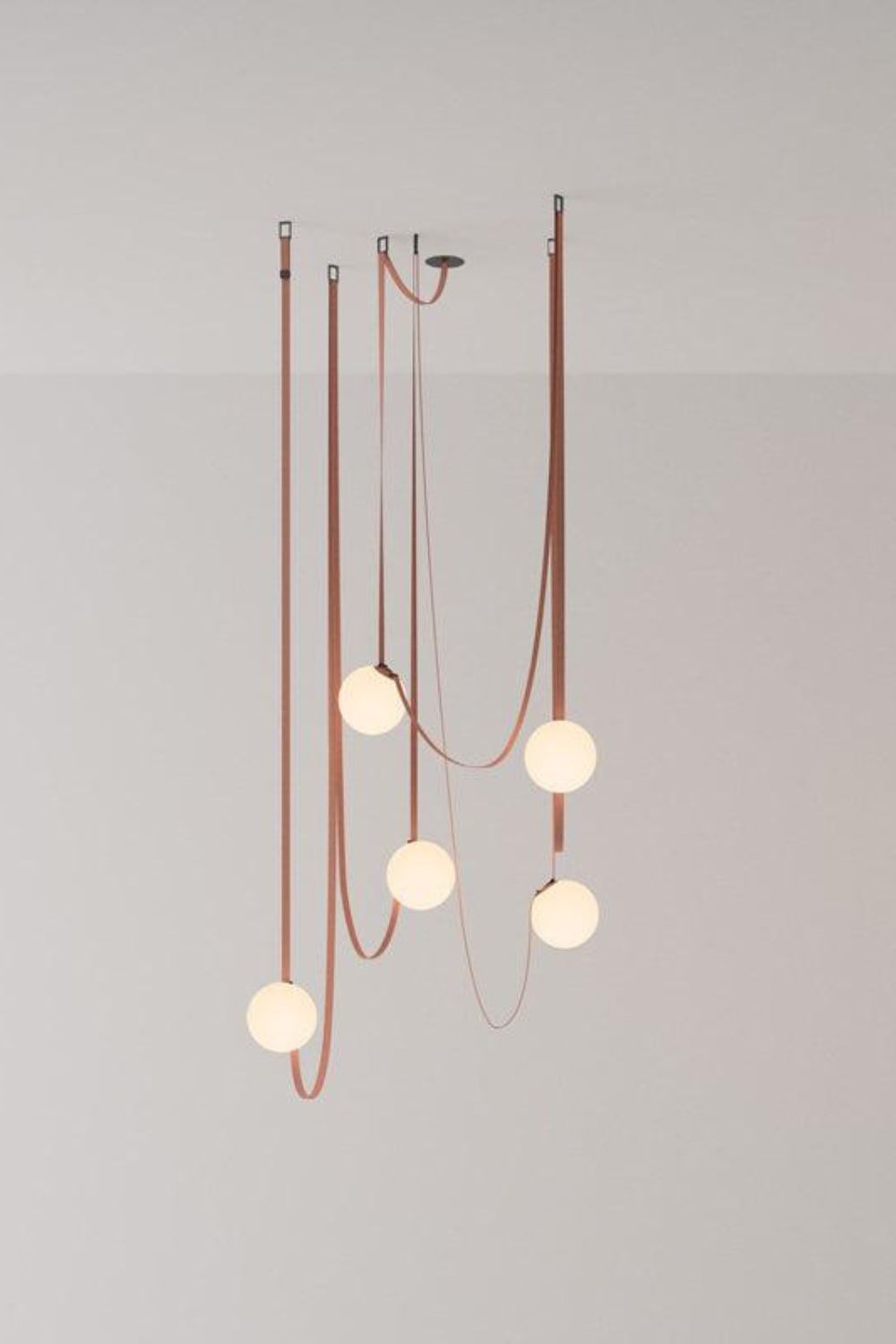 Multiple Belt Art Pendant Light