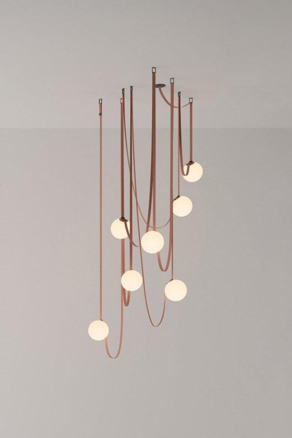 Multiple Belt Art Pendant Light
