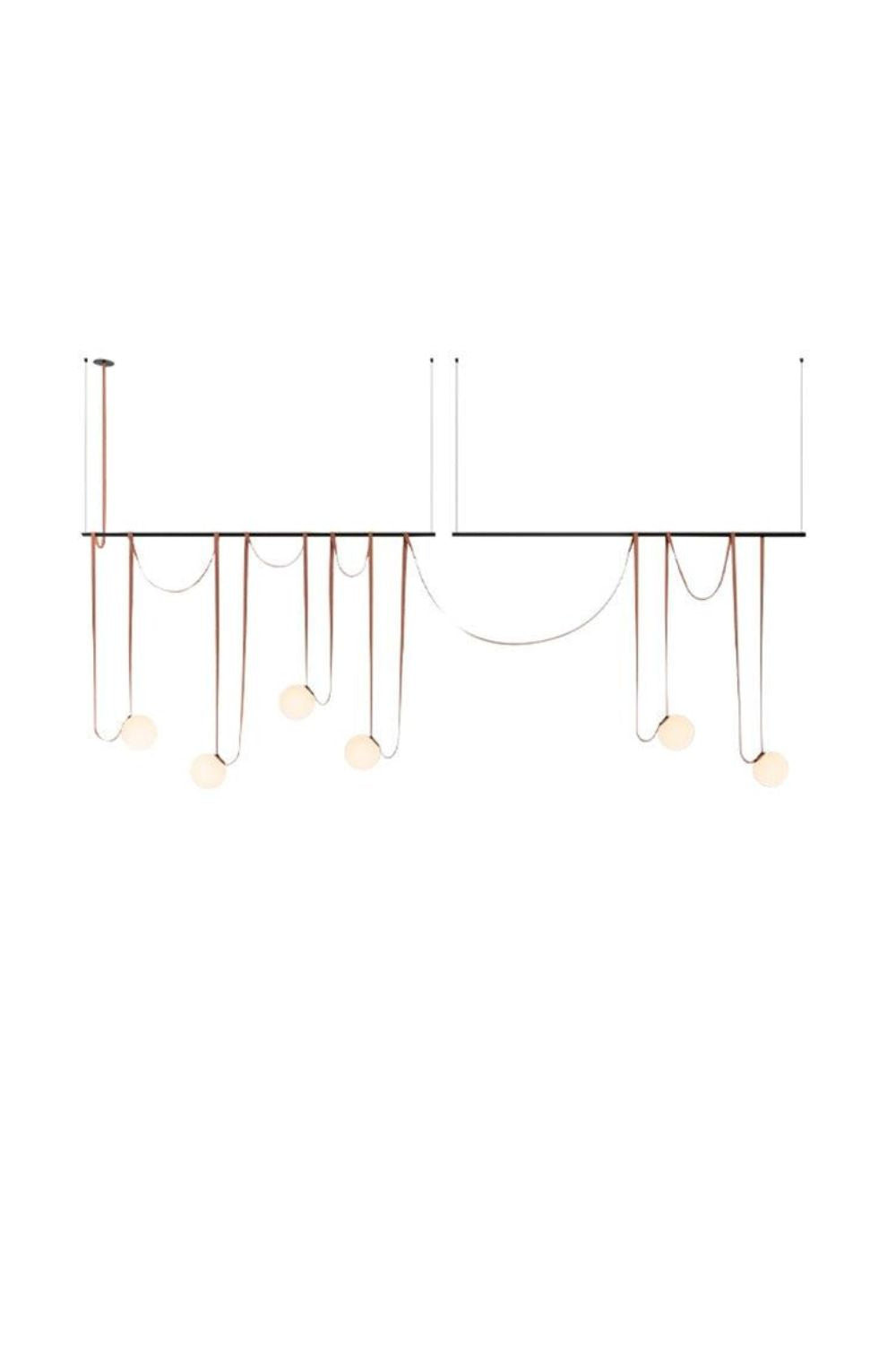Multiple Belt Art Pendant Light