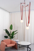Multiple Belt Art Pendant Light