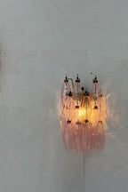 Vintage Art Poliedri Pink Wall Lamp