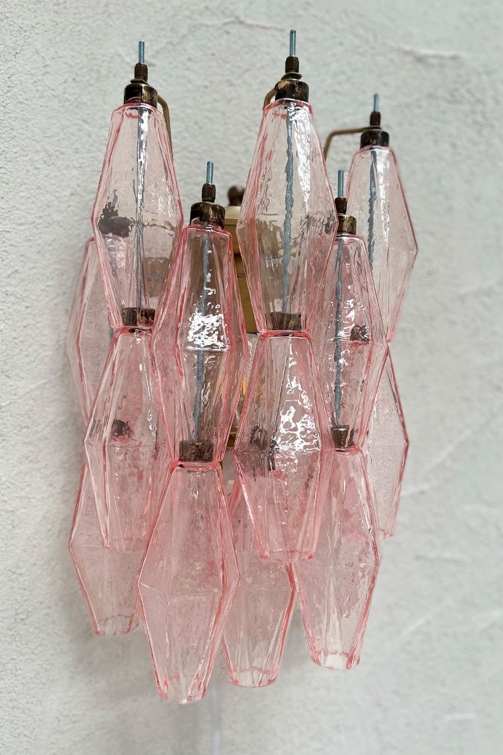 Vintage Art Poliedri Pink Wall Lamp