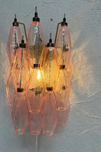 Vintage Art Poliedri Pink Wall Lamp
