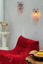 Vintage Art Poliedri Pink Wall Lamp