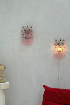 Vintage Art Poliedri Pink Wall Lamp
