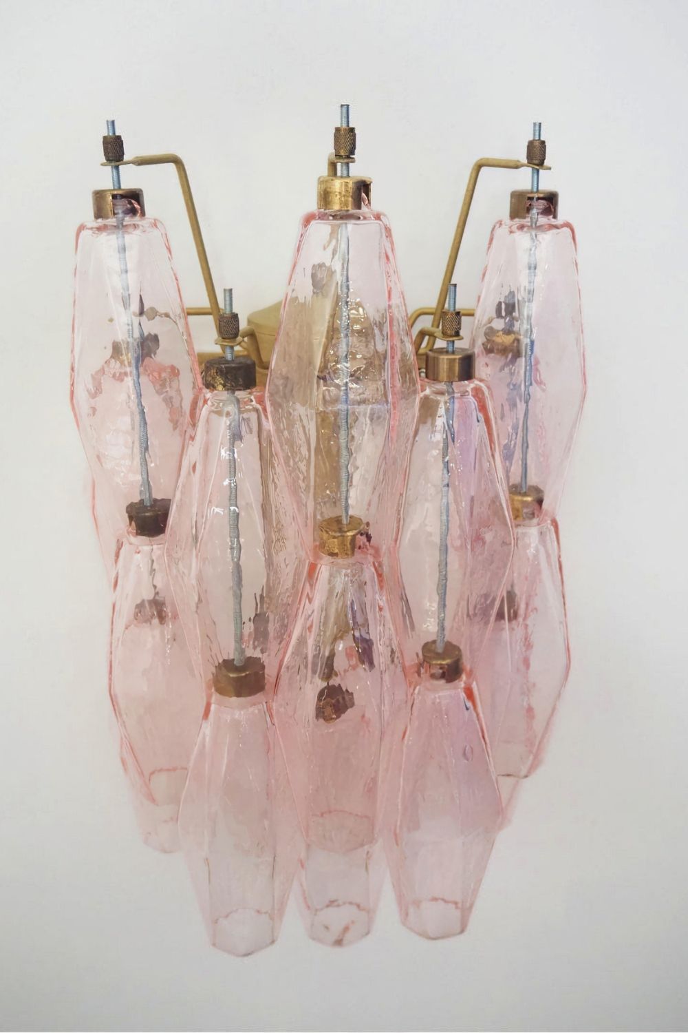 Vintage Art Poliedri Pink Wall Lamp
