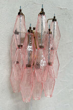 Vintage Art Poliedri Pink Wall Lamp