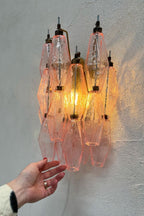 Vintage Art Poliedri Pink Wall Lamp