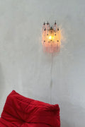 Vintage Art Poliedri Pink Wall Lamp