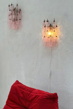 Vintage Art Poliedri Pink Wall Lamp
