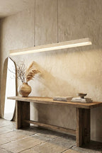 Natural Travertine Linear Dining Pendant Lamp