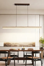 Natural Travertine Linear Dining Pendant Lamp