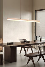 Natural Travertine Linear Dining Pendant Lamp